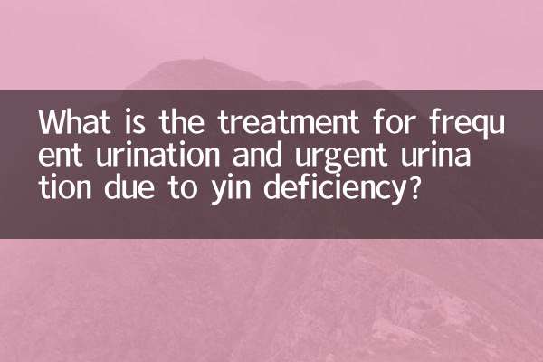 Qual é o tratamento para micção frequente e micção urgente devido à deficiência de yin?