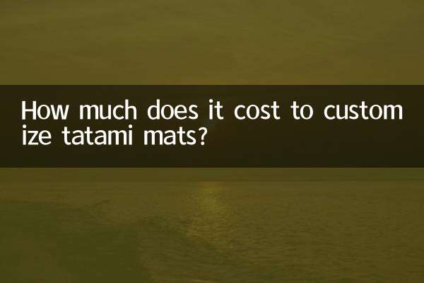 Сколько стоит изготовление татами по индивидуальному заказу?