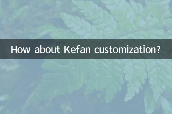 Kefan 사용자 정의는 어떻습니까?