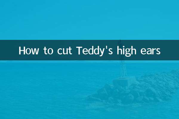 Como cortar as orelhas altas do Teddy