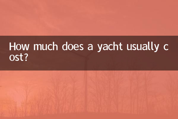 Quanto normalmente custa um iate?