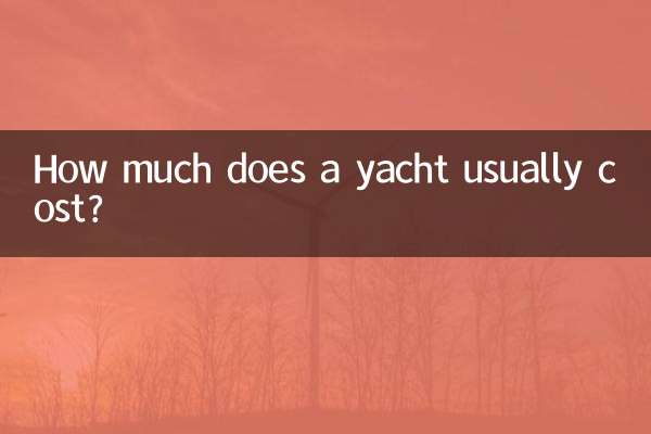 Quanto normalmente custa um iate?