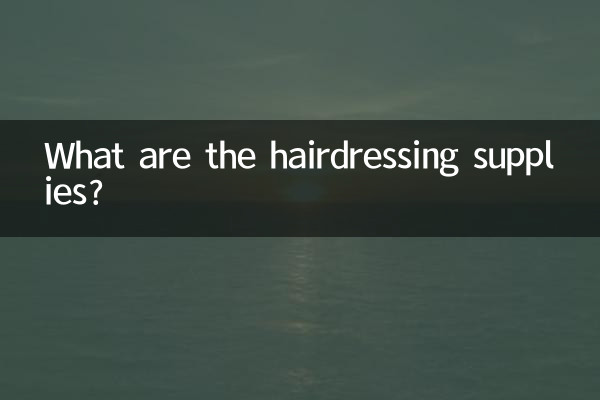 হেয়ারড্রেসিং সরবরাহ কি?