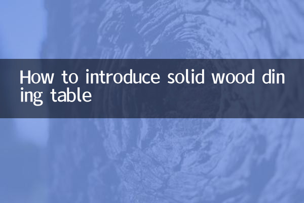 Cómo introducir una mesa de comedor de madera maciza.