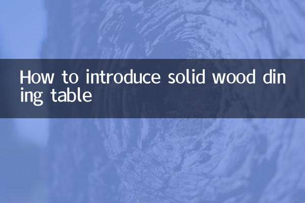 Cómo introducir una mesa de comedor de madera maciza.