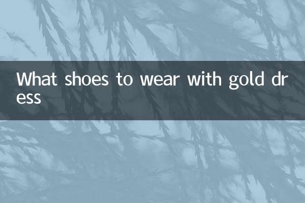 골드 드레스에 어떤 신발을 신을까요?