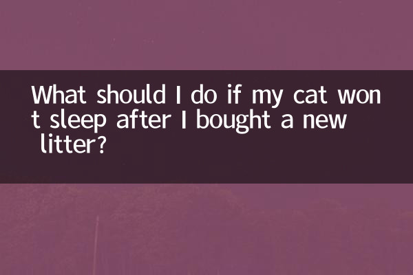 Что делать, если моя кошка не спит после того, как я купил новый наполнитель?