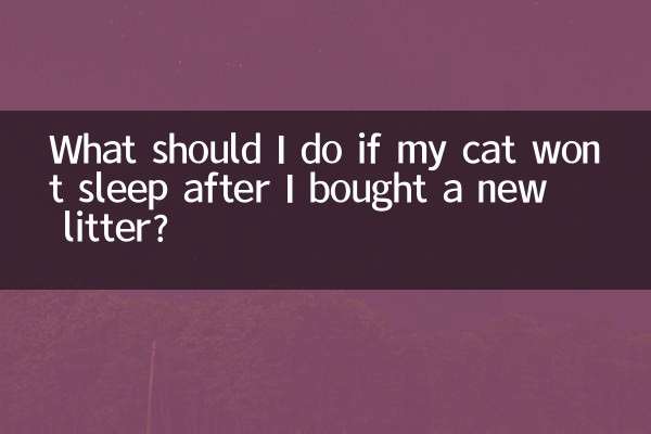 Что делать, если моя кошка не спит после того, как я купил новый наполнитель?