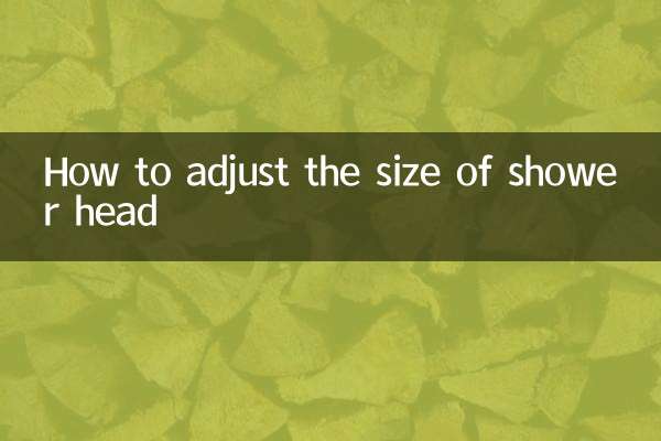Comment ajuster la taille de la pomme de douche
