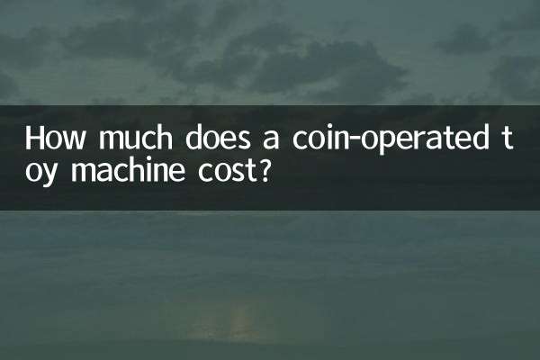 Combien coûte une machine à jouets à pièces ?