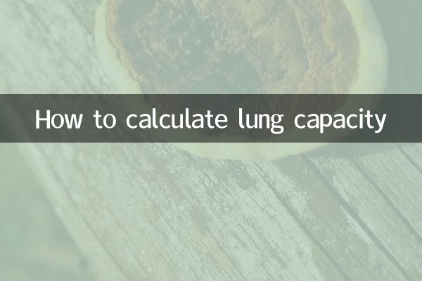 Come calcolare la capacità polmonare