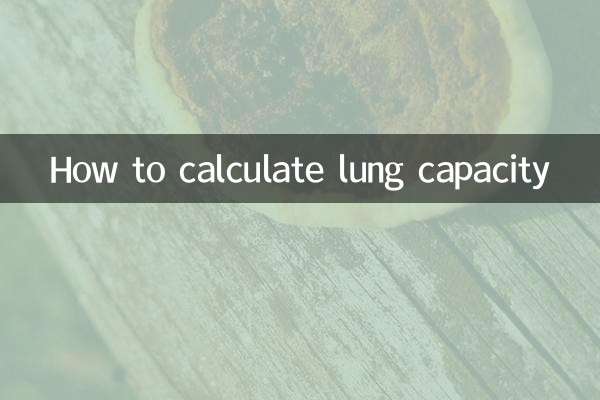 Come calcolare la capacità polmonare