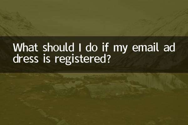 O que devo fazer se meu endereço de e-mail estiver registrado?