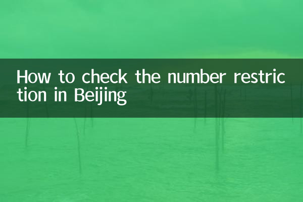 نحوه بررسی محدودیت شماره در پکن