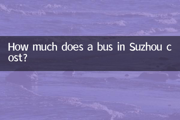 Combien coûte un bus à Suzhou?