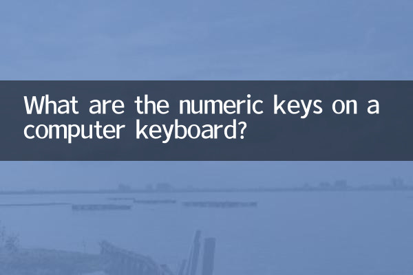 একটি কম্পিউটার কীবোর্ডে সংখ্যাসূচক কীগুলি কী কী?