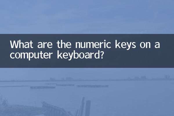 Quali sono i tasti numerici sulla tastiera di un computer?