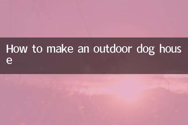 Wie man eine Hundehütte im Freien baut