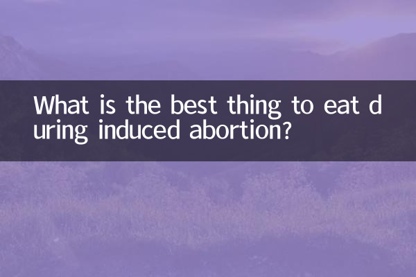 Что лучше всего есть во время искусственного аборта?