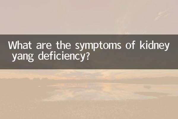 肾阳亏什么症状有哪些