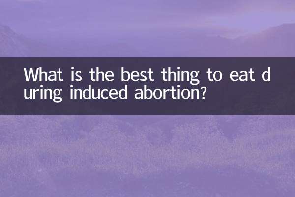 Что лучше всего есть во время искусственного аборта?