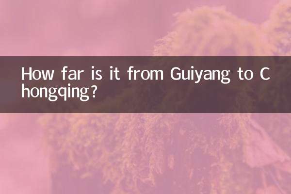 Quelle distance y a-t-il entre Guiyang et Chongqing ?
