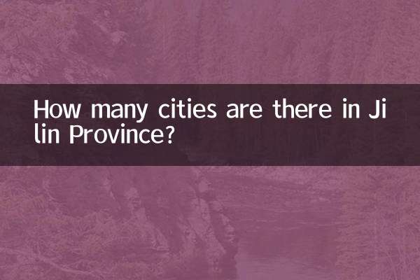 Сколько городов в провинции Цзилинь?