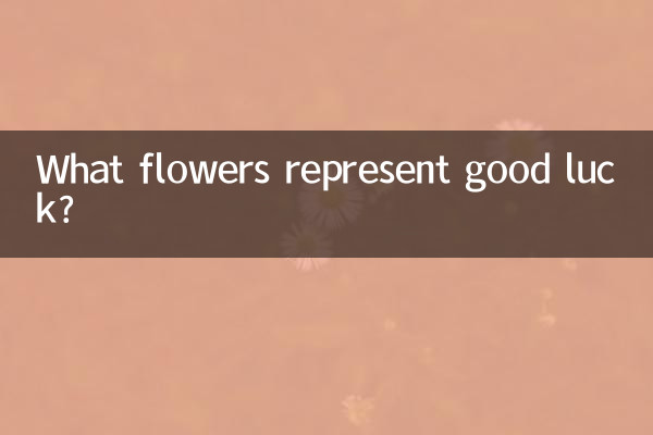 Que flores representam boa sorte?