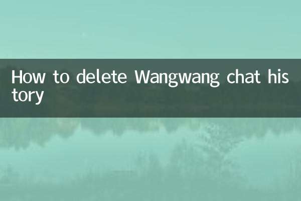Cómo eliminar el historial de chat de Wangwang