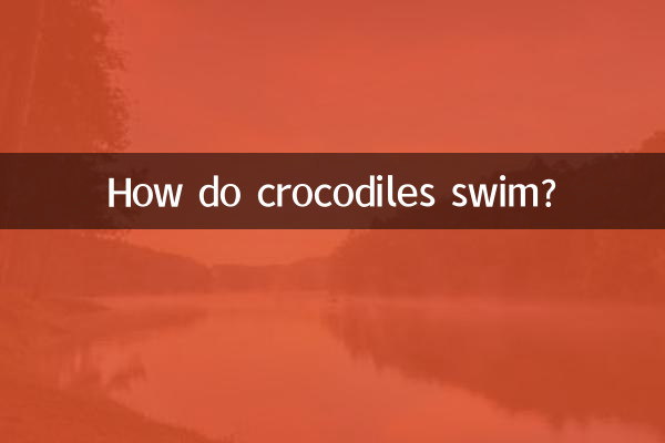 Wie schwimmen Krokodile?