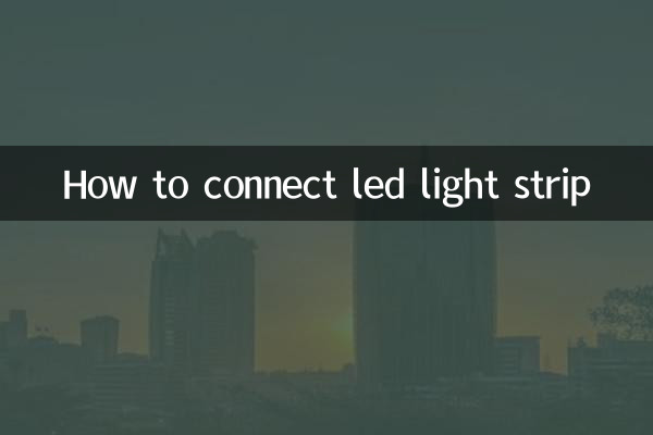 Como conectar a faixa de luz LED