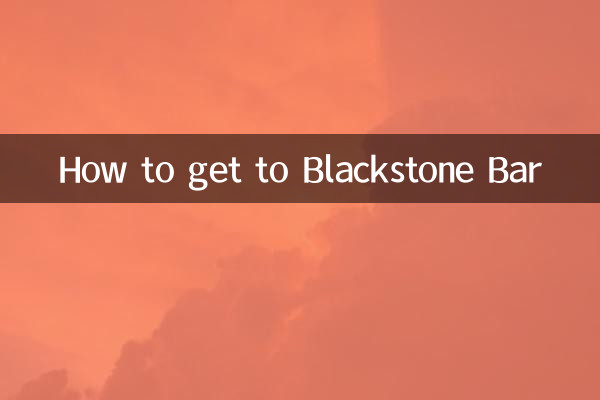 Como chegar ao Blackstone Bar