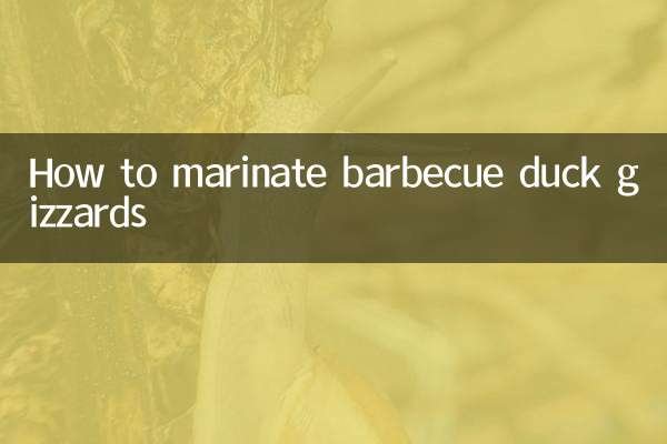 Come marinare il ventriglio d'anatra al barbecue