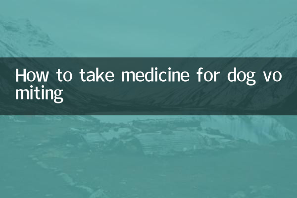 نحوه مصرف دارو برای استفراغ سگ