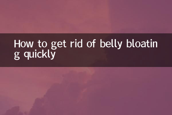 Come sbarazzarsi rapidamente del gonfiore della pancia