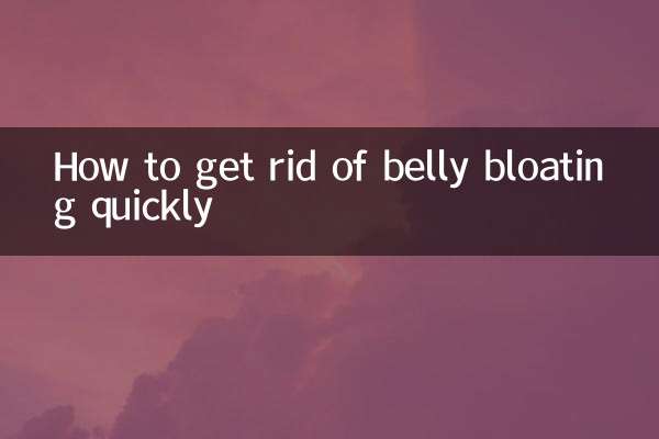 Come sbarazzarsi rapidamente del gonfiore della pancia