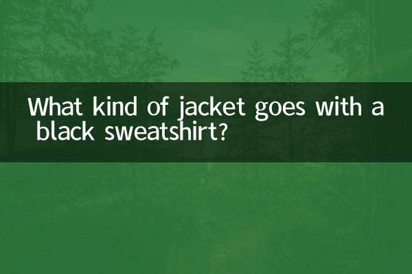Che tipo di giacca abbinare ad una felpa nera?