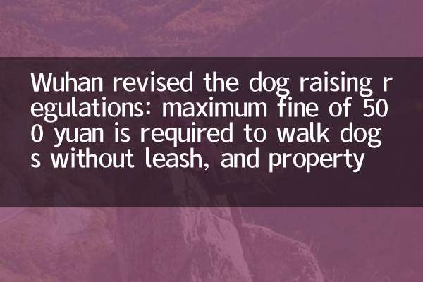 Wuhan revised the dog raising regulations: maximum fine of 500 yuan is required to walk dogs without leash, and property management needs to cooperate with supervision