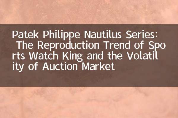 Patek Philippe Nautilus Series: The Reproduction Trend of Sports Watch King and the Volatility of Auction Market