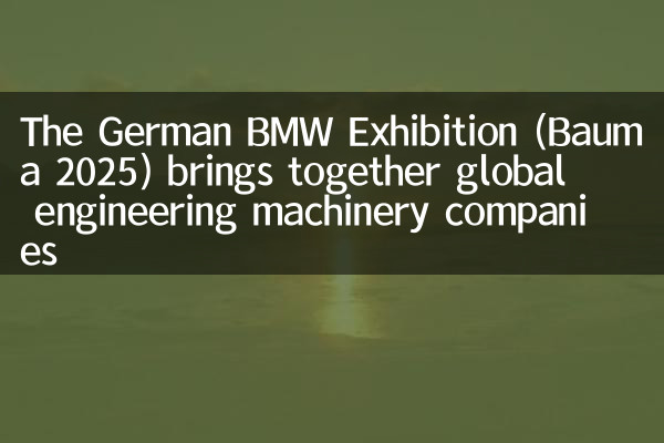 Немецкая выставка BMW (Bauma 2025) объединяет компании Global Engineering Machinery