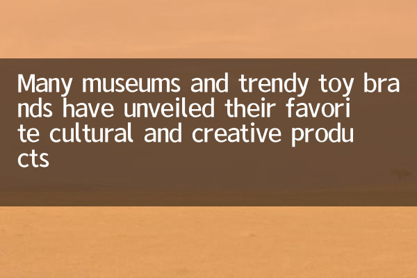 Viele Museen und trendige Spielzeugmarken haben ihre bevorzugten kulturellen und kreativen Produkte vorgestellt