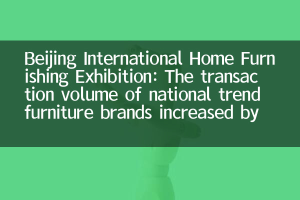 Peking International Home Furnier Exhibition: Das Transaktionsvolumen der nationalen Trendmöbelmarken stieg gegenüber dem Vorjahr um 300% gegenüber dem Vorjahr.