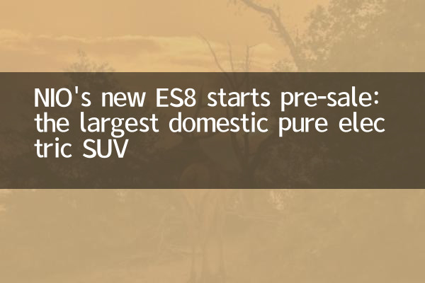 NIO's new ES8 starts pre-sale: the largest domestic pure electric SUV