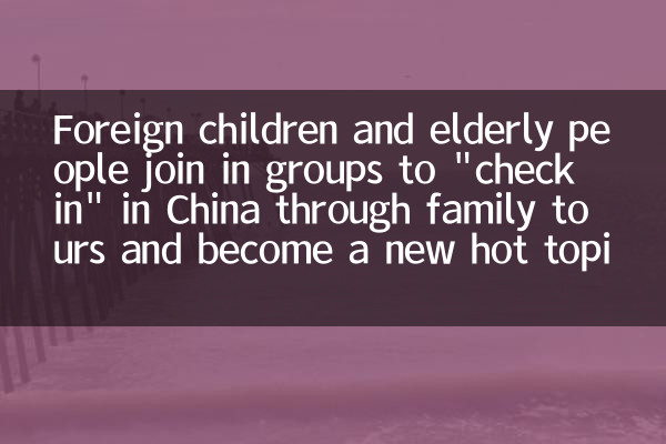 Foreign children and elderly people join in groups to 