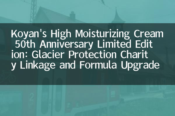 Koyan's High Moisturizing Cream 50th Anniversary Limited Edition: Glacier Protection Charity Linkage and Formula Upgrade