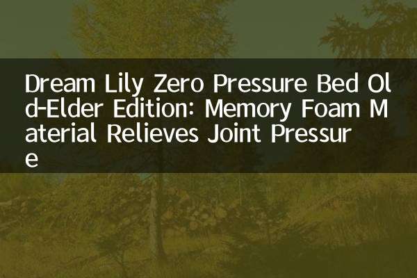 Dream Lily Zero Pressure Bed Old-Elder Edition: Memory Foam Material Relieves Joint Pressure