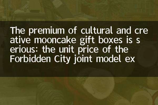 The premium of cultural and creative mooncake gift boxes is serious: the unit price of the Forbidden City joint model exceeds 1,000 yuan, causing doubts