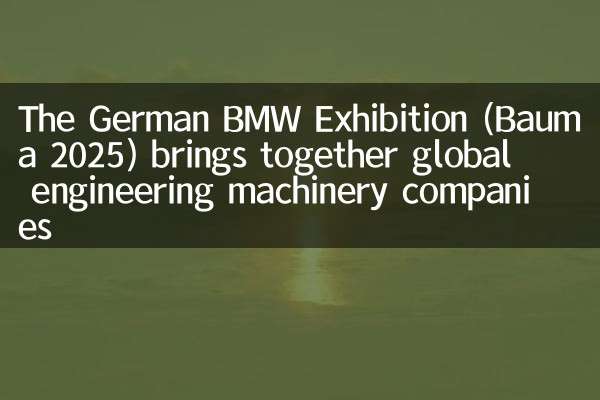 The German BMW Exhibition (Bauma 2025) brings together global engineering machinery companies