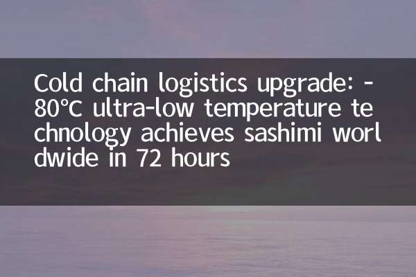 Cold chain logistics upgrade: -80℃ ultra-low temperature technology achieves sashimi worldwide in 72 hours