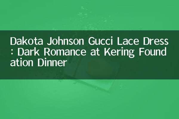 Dakota Johnson Gucci Lace Kleid: Dunkle Romantik beim KERERG Foundation Dinner